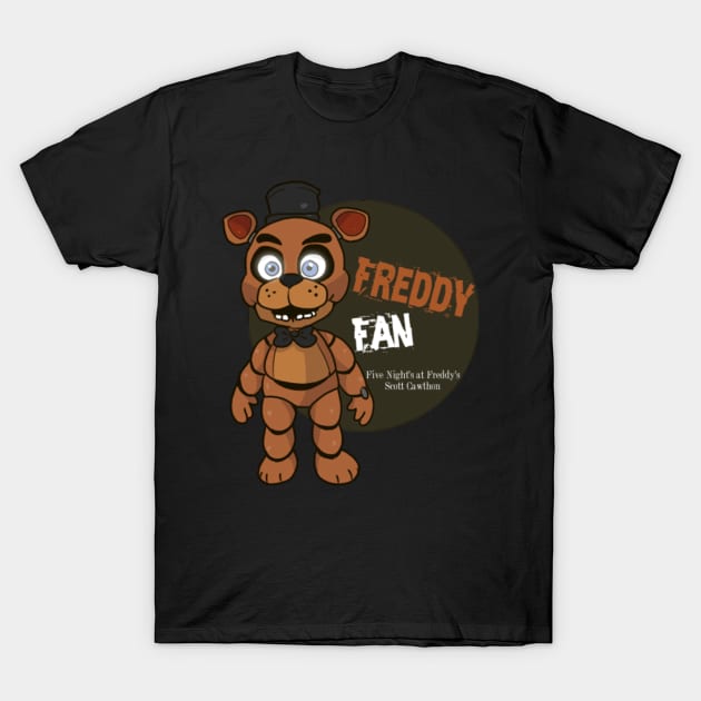 Five Night's at Freddy's Freddy Fan T-Shirt T-Shirt by Ready4Freddy